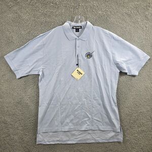 NWT Boast USA Men's Huntington Indoor Tennis Blue Polo Shirt Tennis Size XL